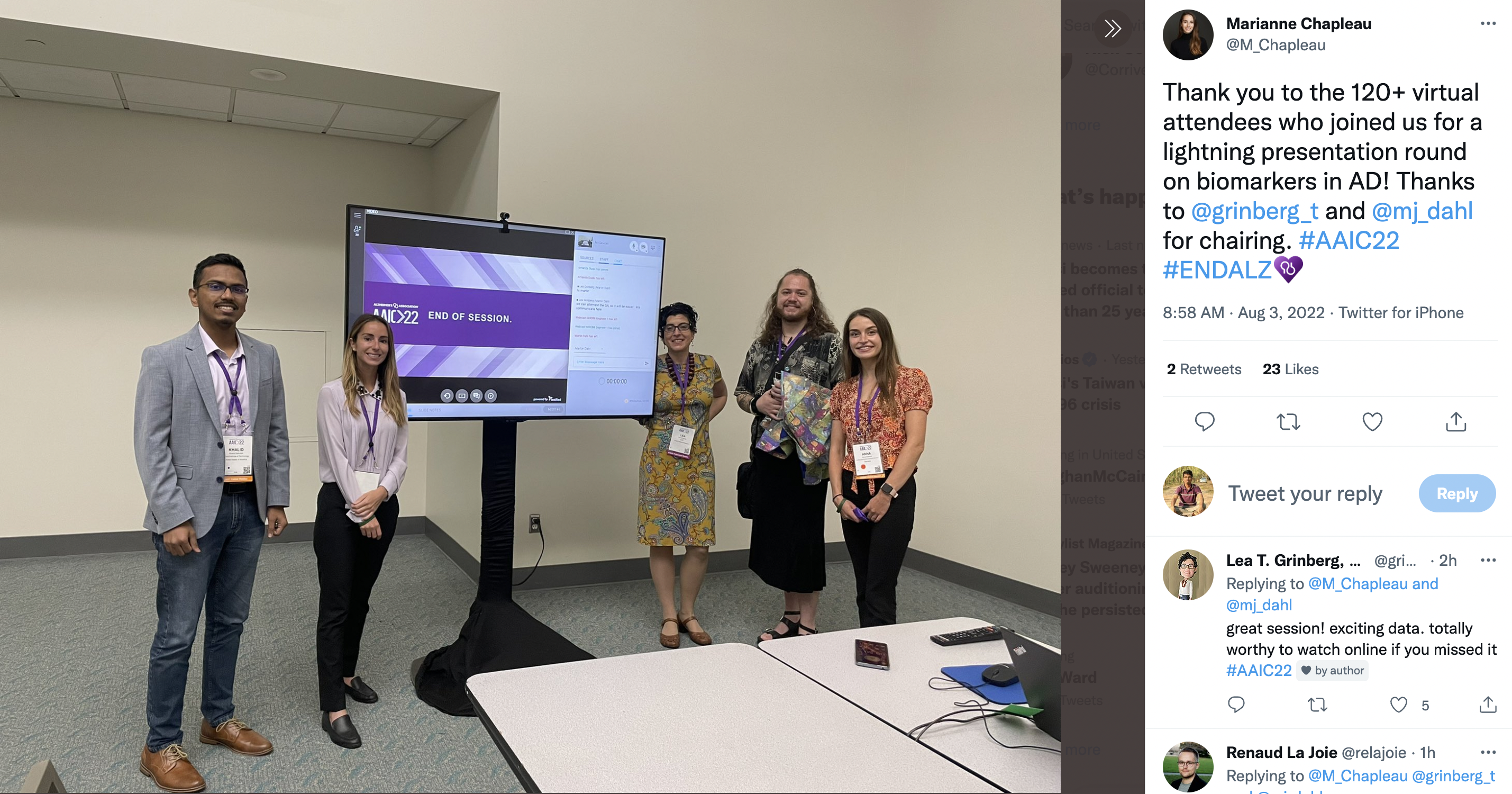 AAIC 2022 lightning presentation photo